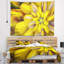 Tapisserie florale florale jaune massif-28496333