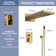Rainier 22" Rainfall Complete Shower System with with Rainfall & Waterfall Spray, Handheld and Rough-in Valve Included