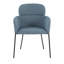 Chaise Adinah en métal laiton antique et tissu gris clair par Corrigan Studio® - ensemble de 2-1729739487-1729739474