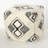 Double Diamond Black and White Pattern Pouf