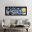 The Starry Night by Vincent Van Gogh - Panoramic Painting on Canvas-181303647-181303648
