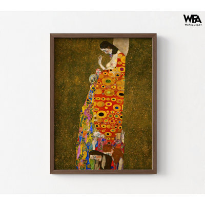 Hope II By Gustav Klimt, Gustav Klimt Art, Pregnant Oil Painting Print, Motherhood Wall Art, Mother‚Äôs Day Gift, Wall Art