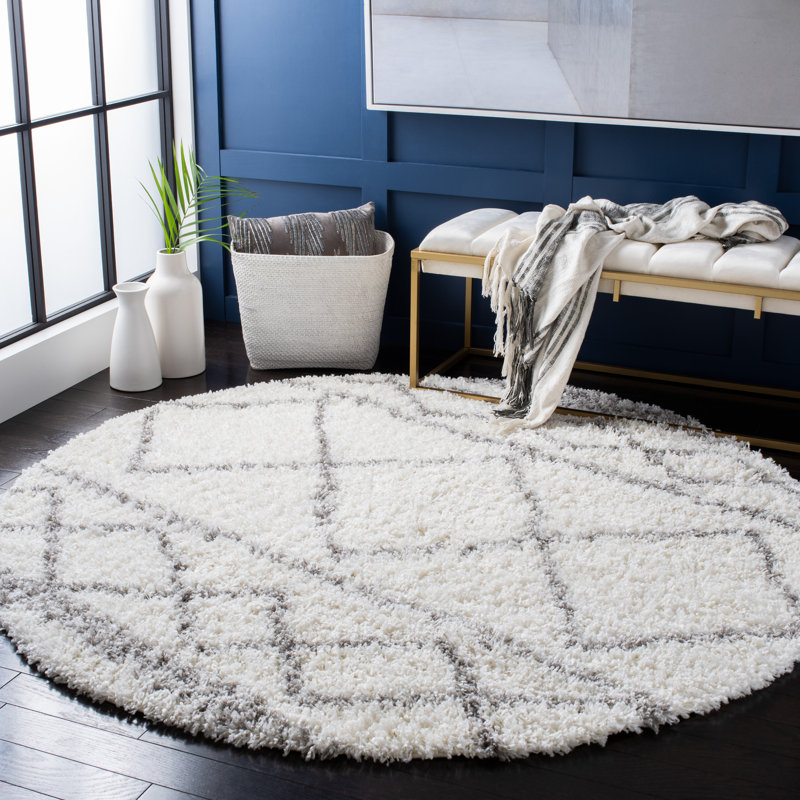 Geyer Pro Lux Shag 400 Performance Southwestern Rug, Round 6'7"