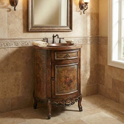 Meuble-lavabo de salle de bain simple 25 po Vizcarrondo