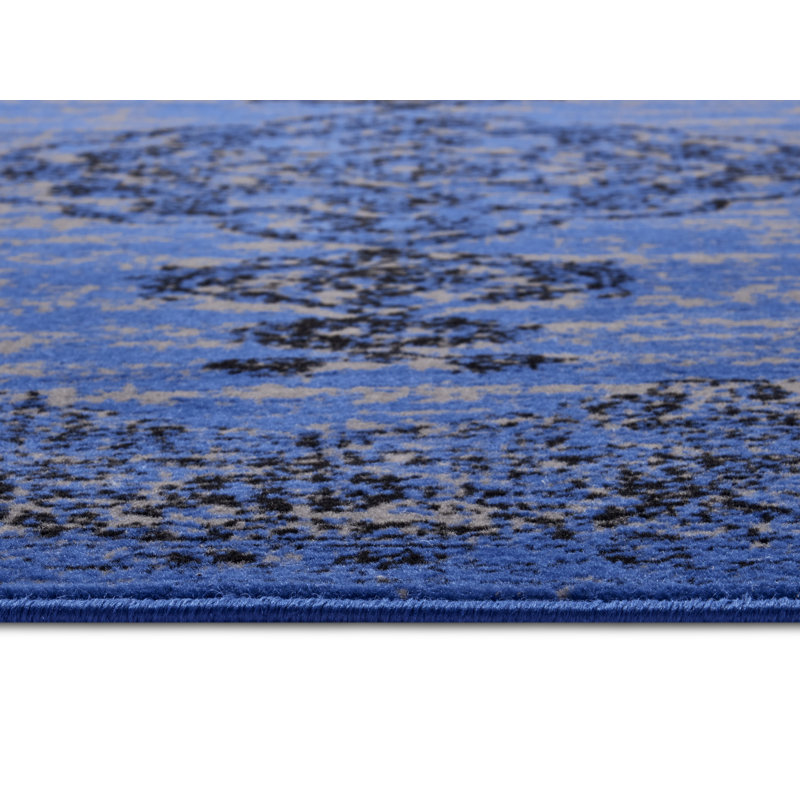Mridional Blue Rug, Rectangle 80 x 150cm