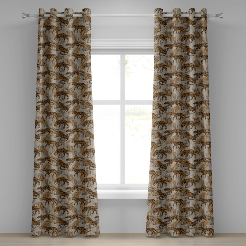 Rideau à œillets Dakota Fields Exotic, L 50 po x L 108 po