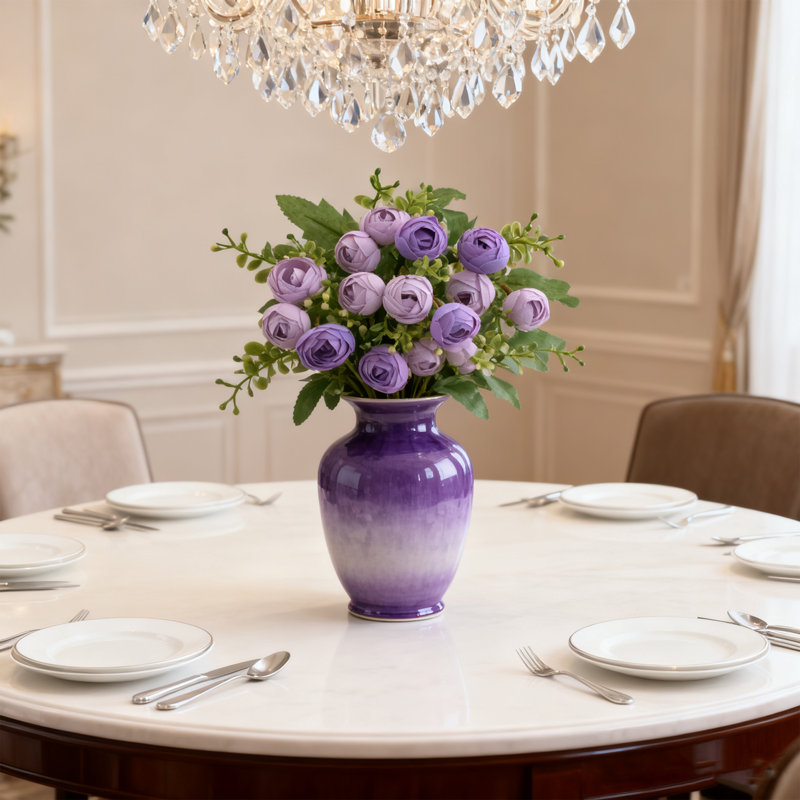 2 PCS de fleurs de fantaisie, petites fleurs de fleurs de thé, décoration de bureau de mariage, Mauve