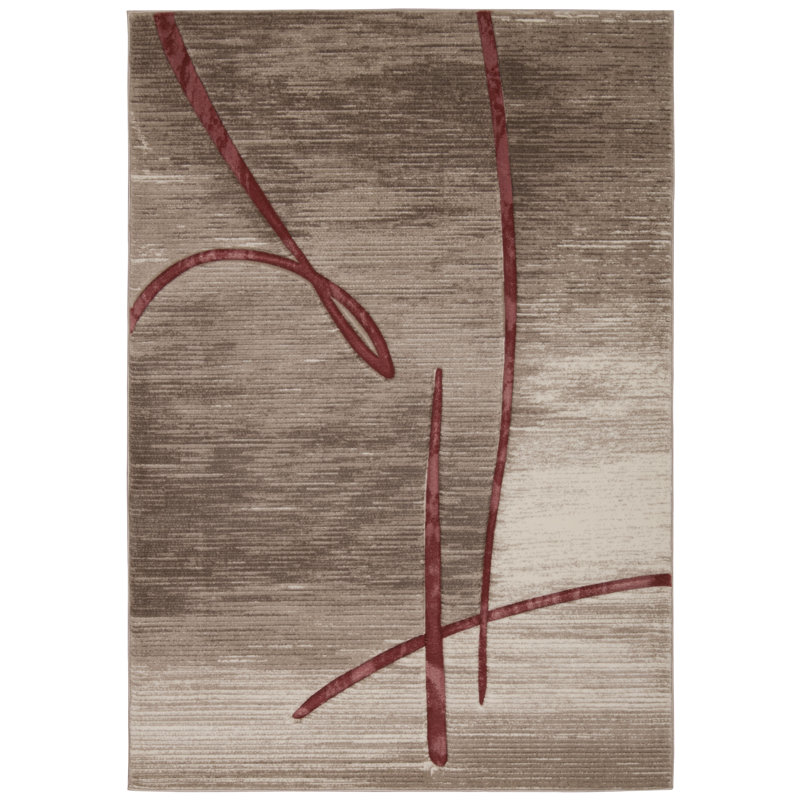 Dail Abstract Indoor Rug, Rectangle 3'9" x 5'9"