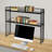 45.28 Inch Desktop Bookshelf, 2 Tier Metal Storage Shelf Organizer for Office Desk Books and Files