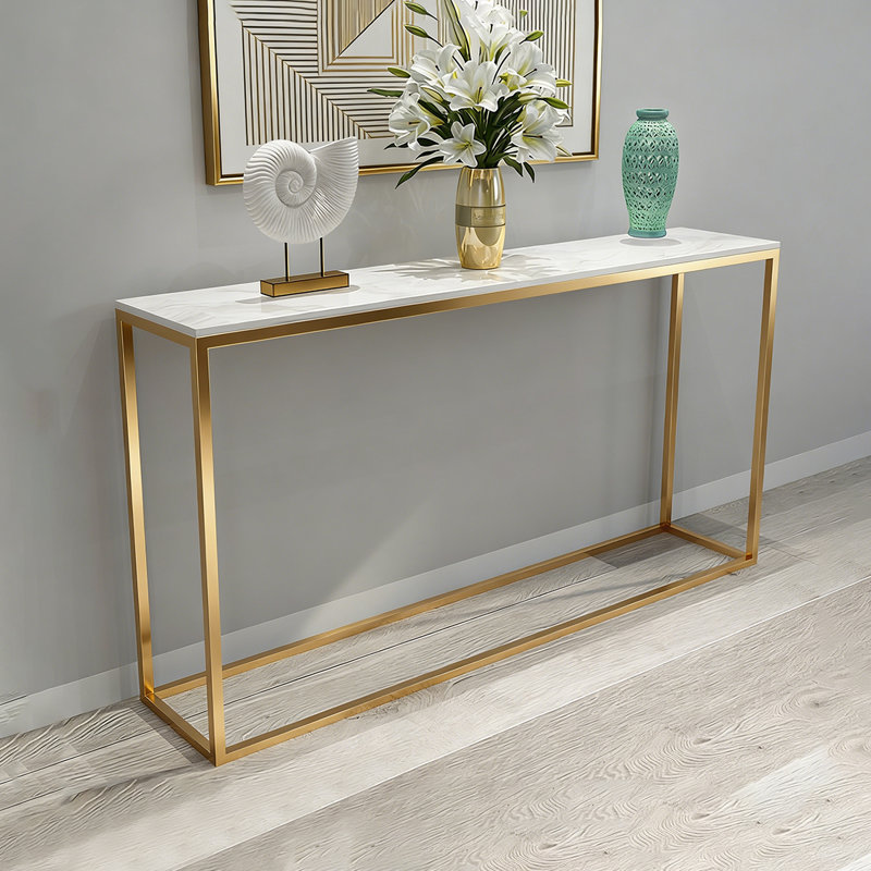 Console simple et moderne avec rangement, H 31,5 po x l 51,18 po x P 11,81 po