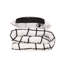 Ensemble de housse de couette 100% coton blanc / noir-191484449
