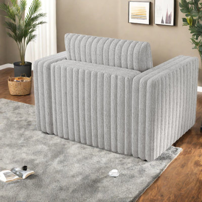 Canapés avec rangement, chaise de maison moderne compacte avec cadre en métal 44,9 pouces