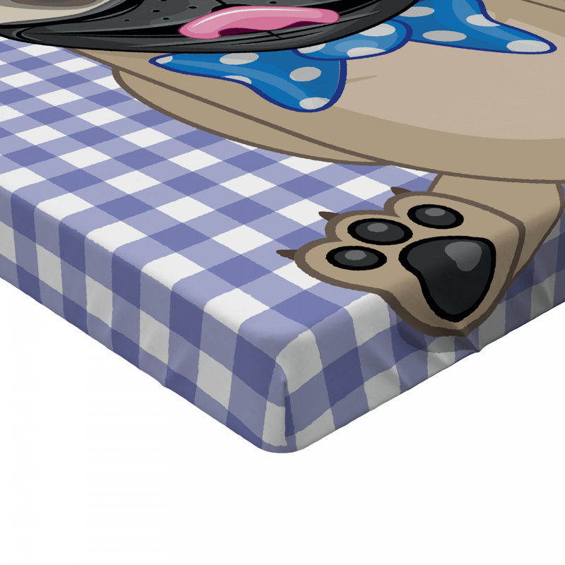 Microfiber Plaid Fitted Sheet, Full Fitted Sheet