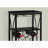Mikasi Traditional Metal Wine Rack in Black Finish, 40.34'' H X 16.01'' W X 12.39'' D