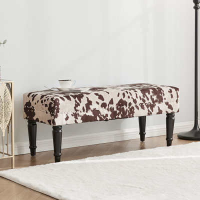 Repose-pieds large avec imprimé animal 16,9 po Flaxton