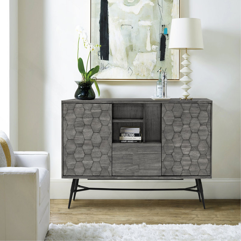 Buffet en bois d'acacia gris
