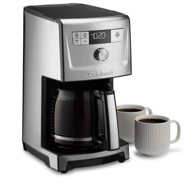 Perfectemp 14-Cup Programmable Coffeemaker, Stainless Steel/Black
