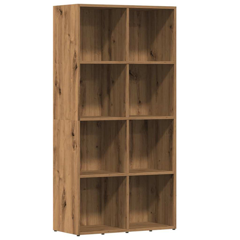 Abelia Bookcase, (4 Shelves) 130cmH x 66cmW x 30cmD, Artisan Oak
