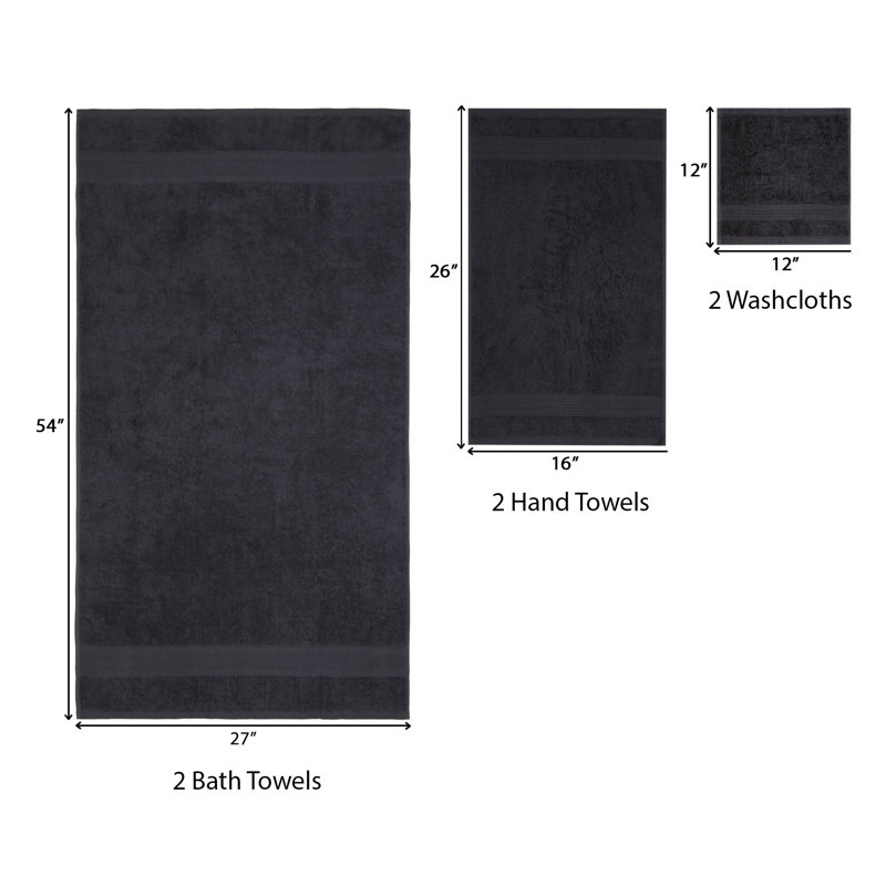 Soft Comfort 6 PC Set, Black