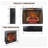 Infrared Electric Fireplace Insert with Touch Panel, Smokeless Firebox for Home Decor and Heating-178483896