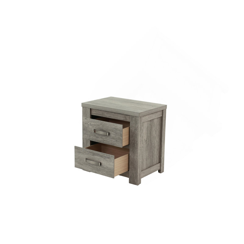 Nightstand In Light Gray Oak
