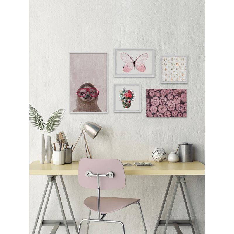 Sarahbella «Peekaboo Blush Pentaptych»