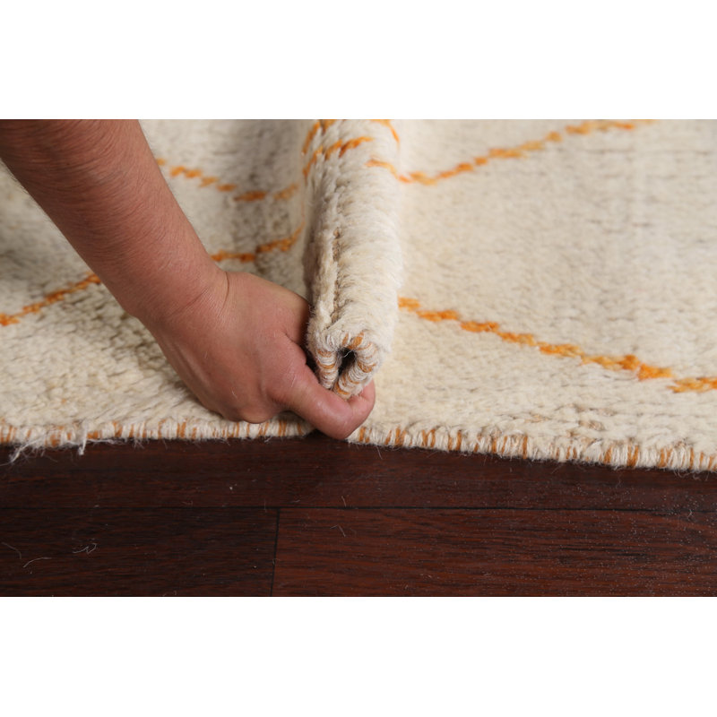 Tapis oriental en laine marocain en laine noué à la main 5 x 8