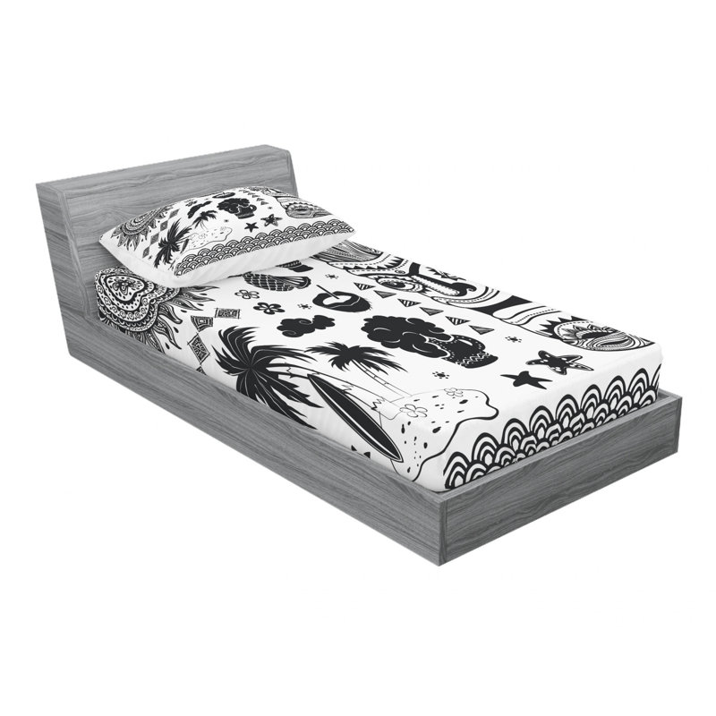 Microfiber Sheet Set, Twin XL Sheet Set with Fitted Sheet