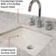 Meuble-lavabo double en chêne brun de 60 po x P 22 po avec structure en bois massif à fermeture en douceur et comptoir de salle de bain-418047661