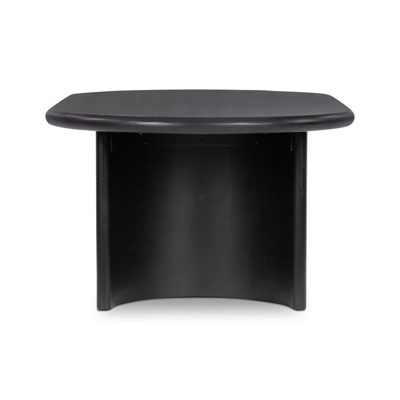 Paden Coffee Table, 17" H x 27" L x 51" W, Aged Black Acacia