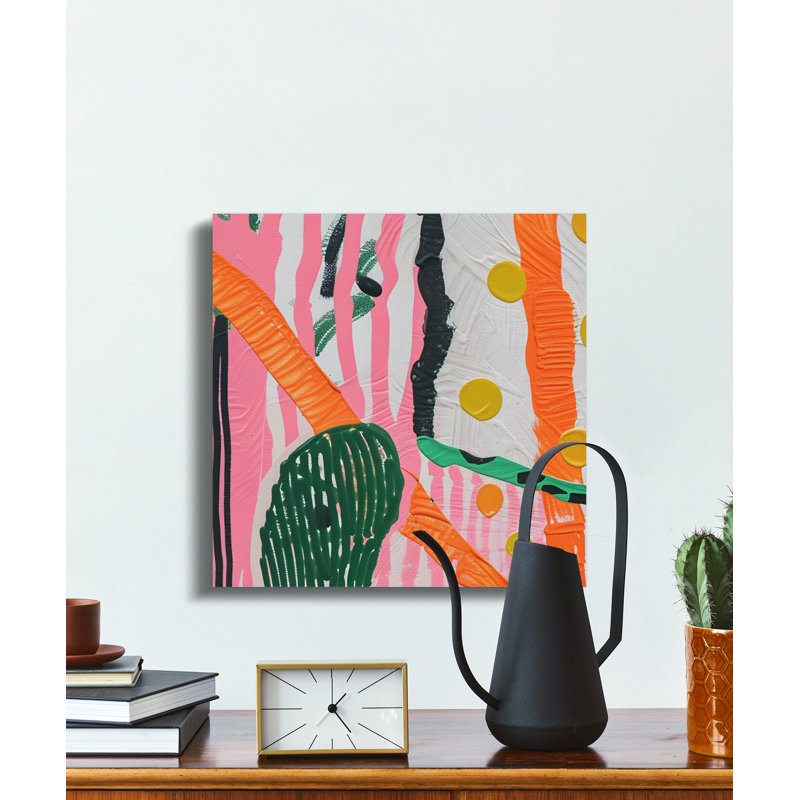 Abstract Wall Art, Painting Print, Modern Art Decor, Funky Wall Decor, Living Room Wall Art, Canvas Wall Art, Ready to Hang