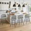 Tabouret de comptoir pivotant H 26 po avec structure en métal-938171310-937624276