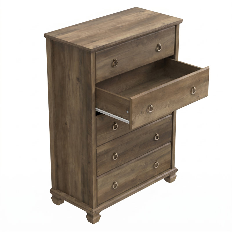 Weston Traditional 2 Pieces  Bedroom Set, 2 Pcs: Chest, Dresser
