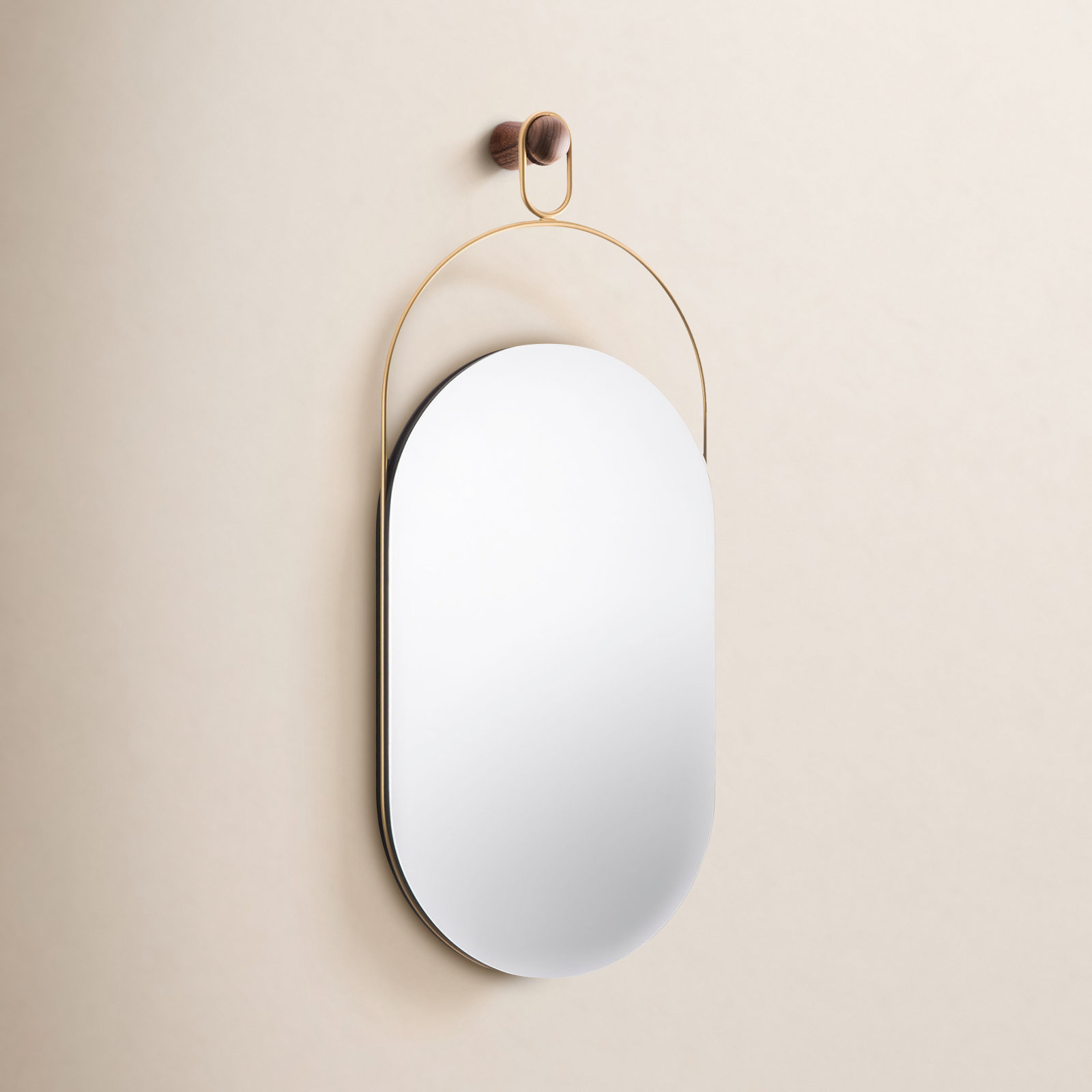 Espejo Eslabon 12" Mirror, Gold
