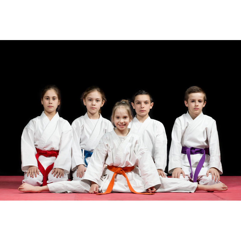 Children In Kimono - Wrapped Canvas Print, 30cm H x 46cm W