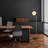 Modern Glam Floor Lamp, Gold Metal Body, 14.6 x 11.8 x 55.1 inches | 20 cm Diameter Shade, 11.8 in Base Plate | 9.8 ft Cable with On/Off Switch, Compatible with G9 Bulbs (Max 8W) | Stylish Lighting for Home Decor-695754756
