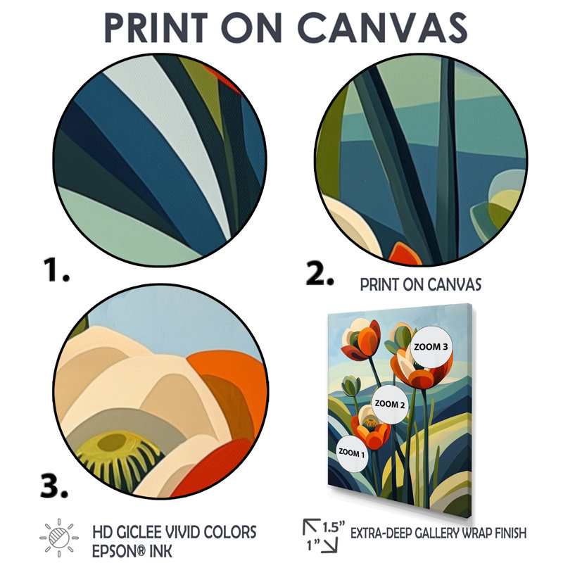 Bryn - Floral Canvas Prints, H 20 po x l 12 po, Toile tendue, Ne s’applique pas