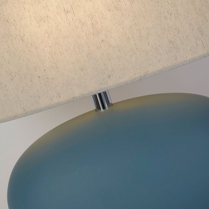 Ceramic Table Lamp, Blue