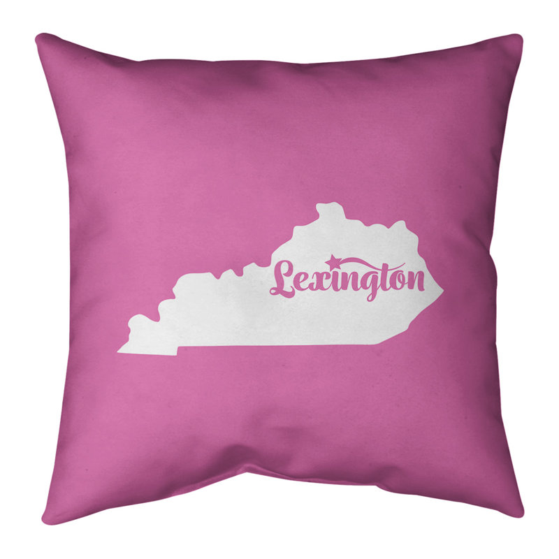 Coussin intérieur / extérieur, Rose, 18 po x 18 po, Lexington