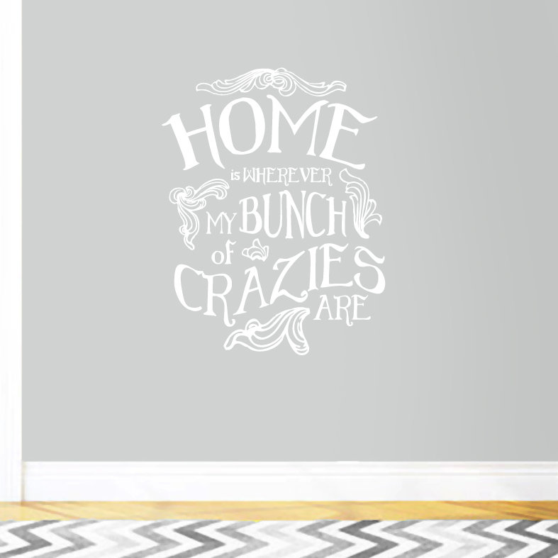Décalcomanie murale my bott of crazies, Blanc