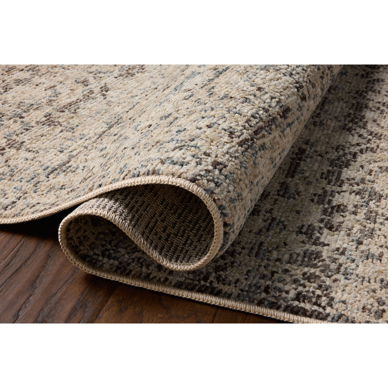 Tapis lin / minuit Loloi Forlini, Carré 1 pi 6 po