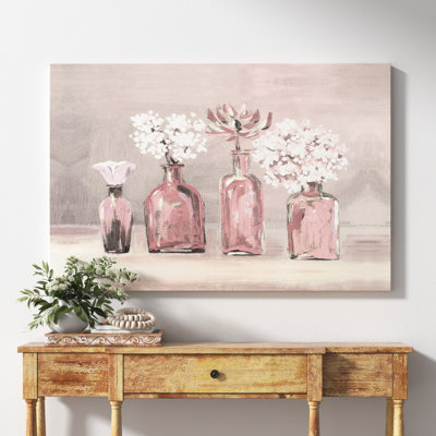 " Blush Floral Jars "