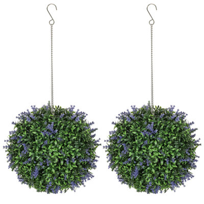 27.00cm Faux Topiary in Macrame Hanger