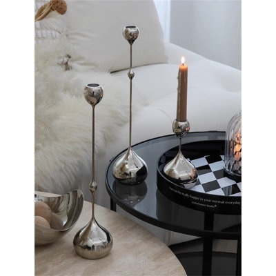 Chandelier de table en métal 13,78 po H