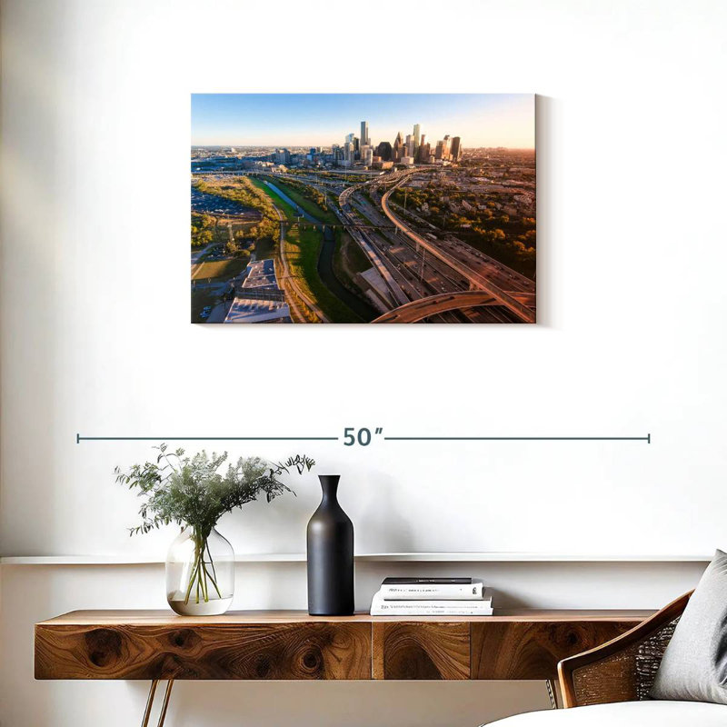 Horizon urbain de Sirci à Houston, H 20 po x l 30 po