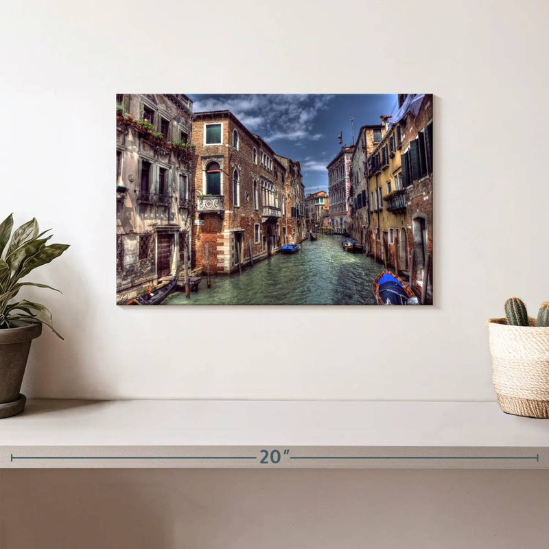 Lilie Venice Street Canal, H 8 po x l 12 po