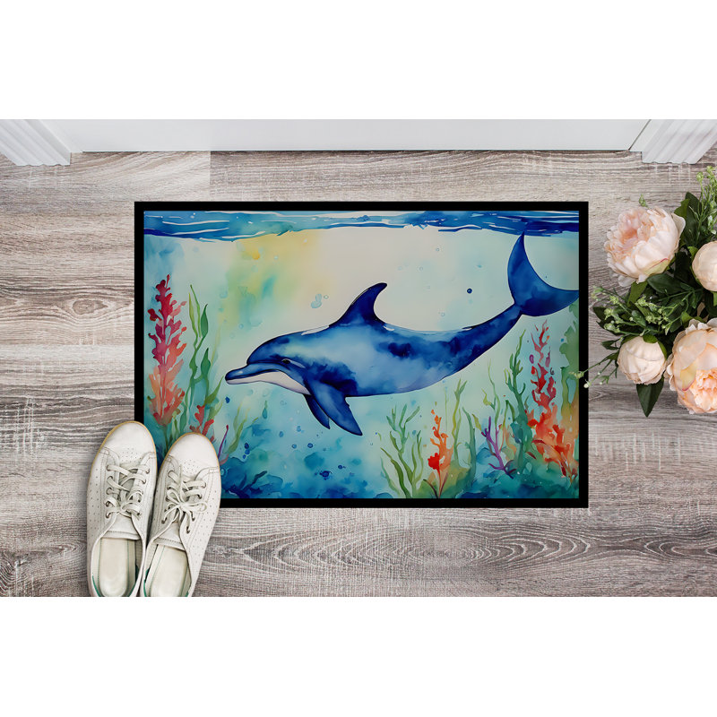 Dolphin Doormat, L 24 po x L 36 po