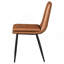 Chaise d'appoint de salle à manger rembourrée Feast Coffee (ensemble de 2)