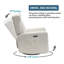 Fauteuil oscillant électrique berçant, inclinable et berçant-2023147033