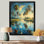 Green Palm Trees Serenity II - palmiers et palmiers, art mural